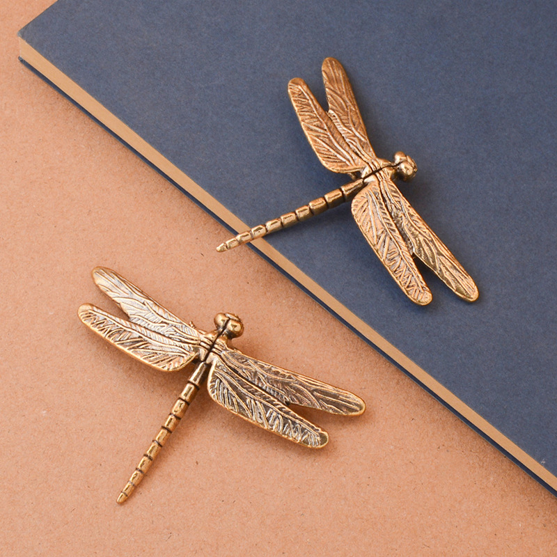 Vintage Collectible And Vintage Dolls - New【Vintage Brass Dragonfly Ornament Mini Doll