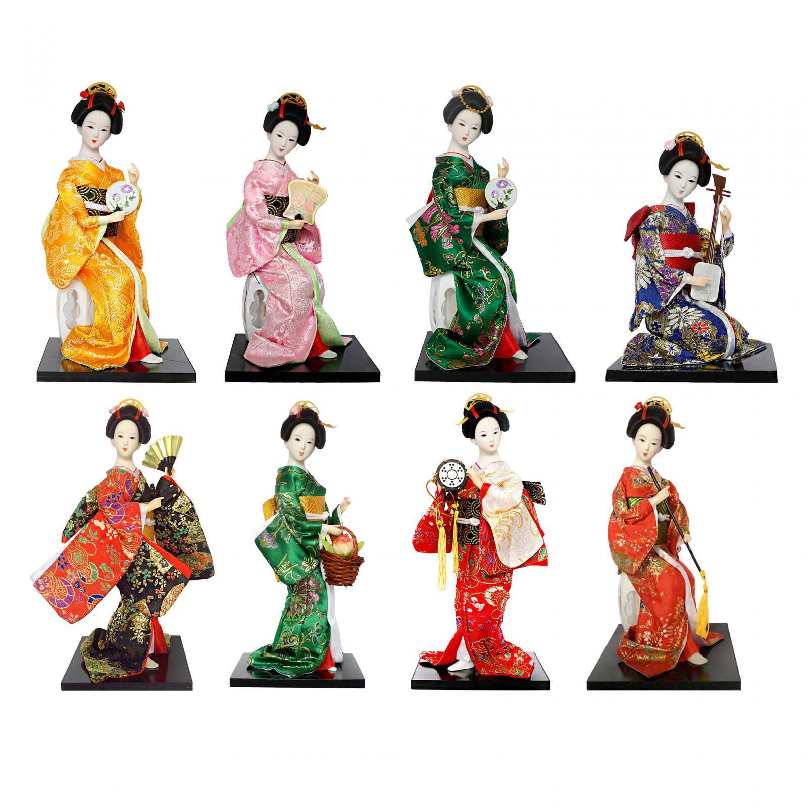 Vintage Collectible And Vintage Dolls - Kimono Dolls Japanese Geisha 12