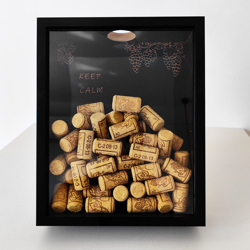 Red Wine Cork Display Frame Wo - đánh giá và giá Vintage Collectible Glass