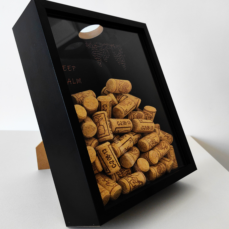Red Wine Cork Display Frame Wo - đánh giá và giá Vintage Collectible Glass