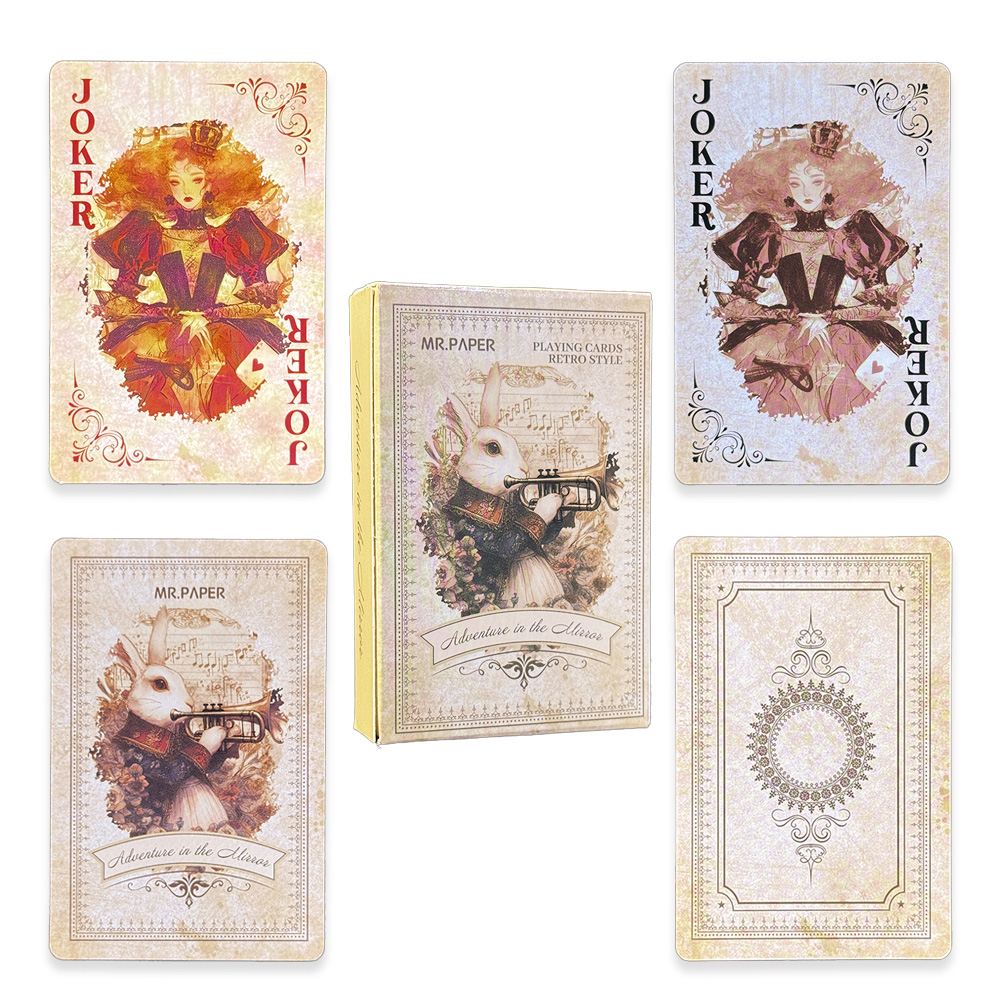 55Pcs Alice in Wonderland Play - đánh giá và giá Vintage Collectible Playing Cards
