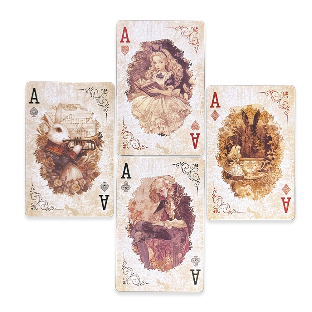55Pcs Alice in Wonderland Play - đánh giá và giá Vintage Collectible Playing Cards