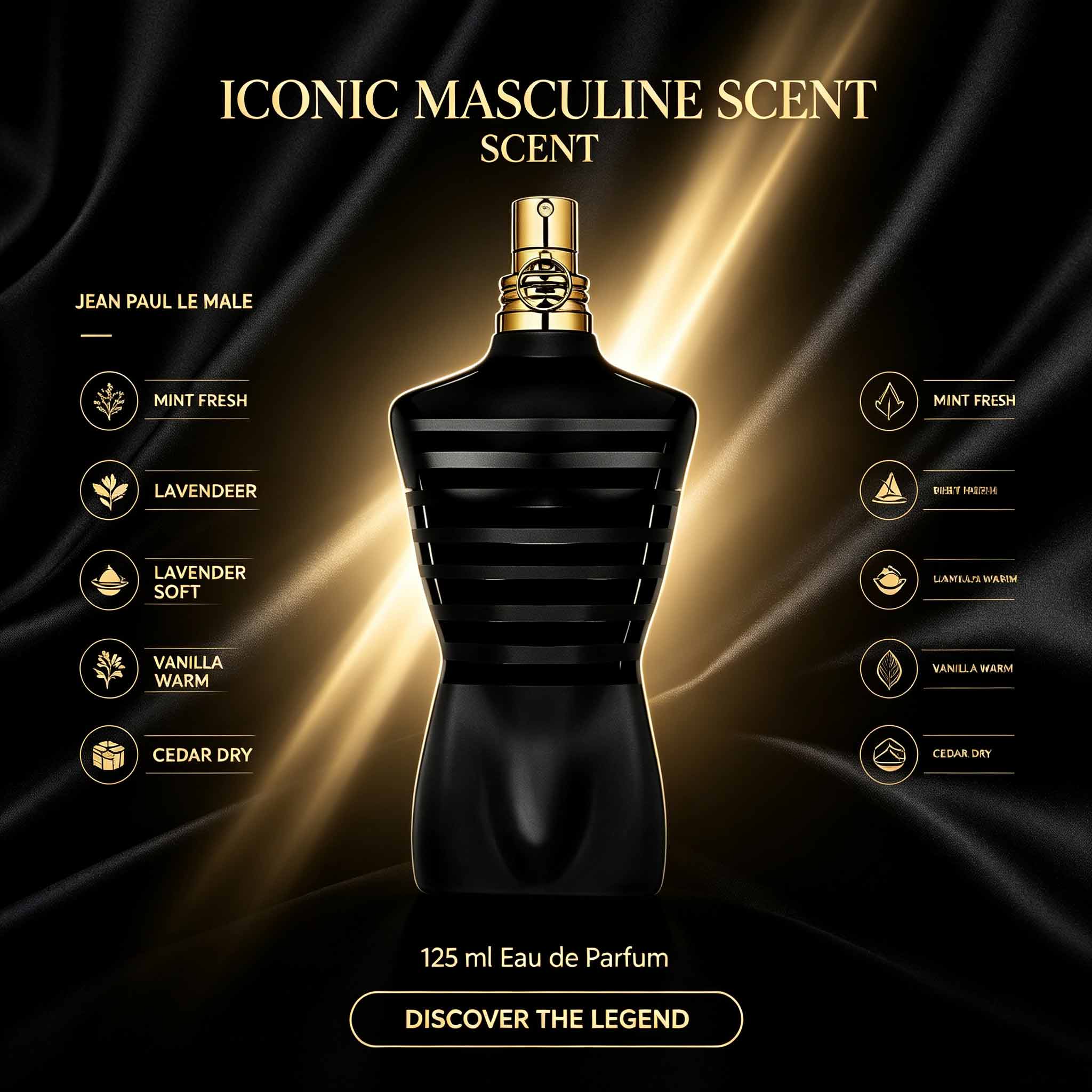 Jean Paul Le Male Men Perfume  - đánh giá và giá Vintage Collectible Bells