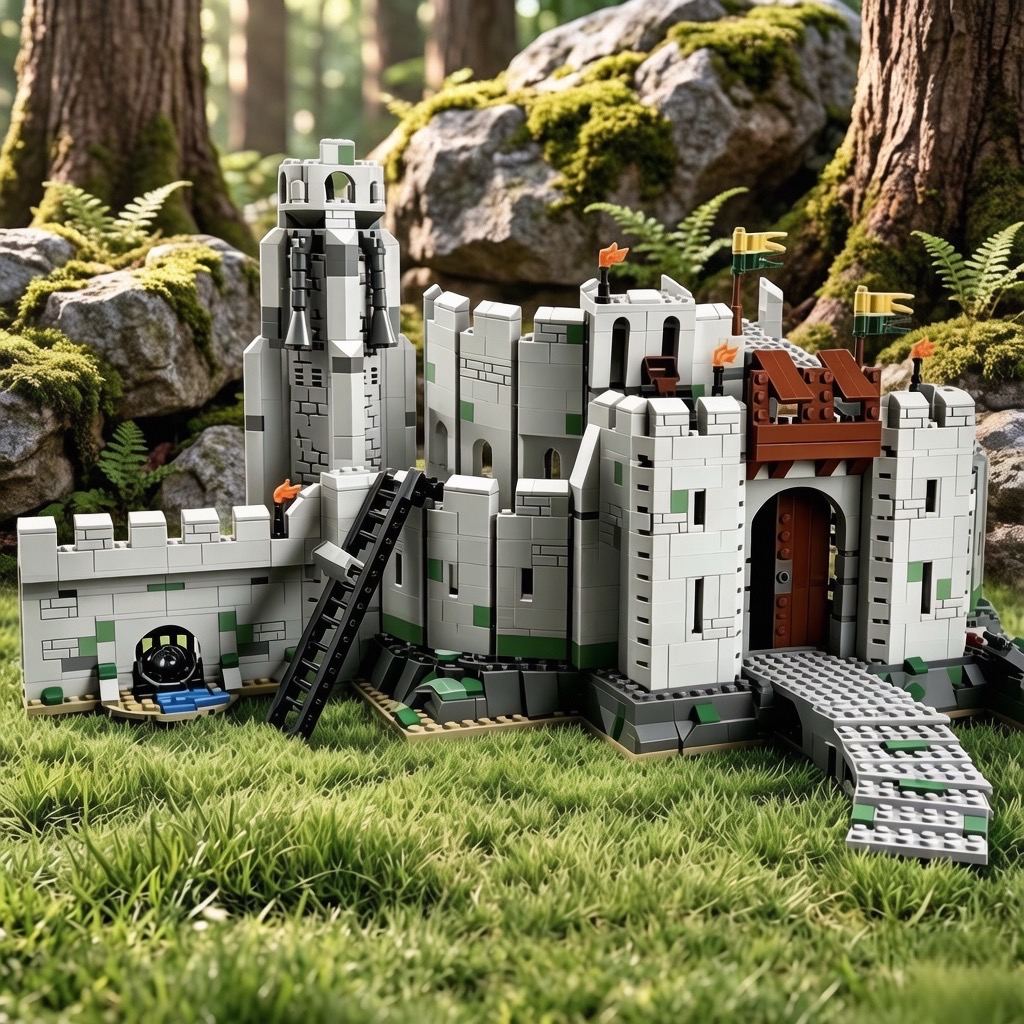Medieval Castle Fortress DIY A - đánh giá và giá Vintage Collectible Christmas Ornaments