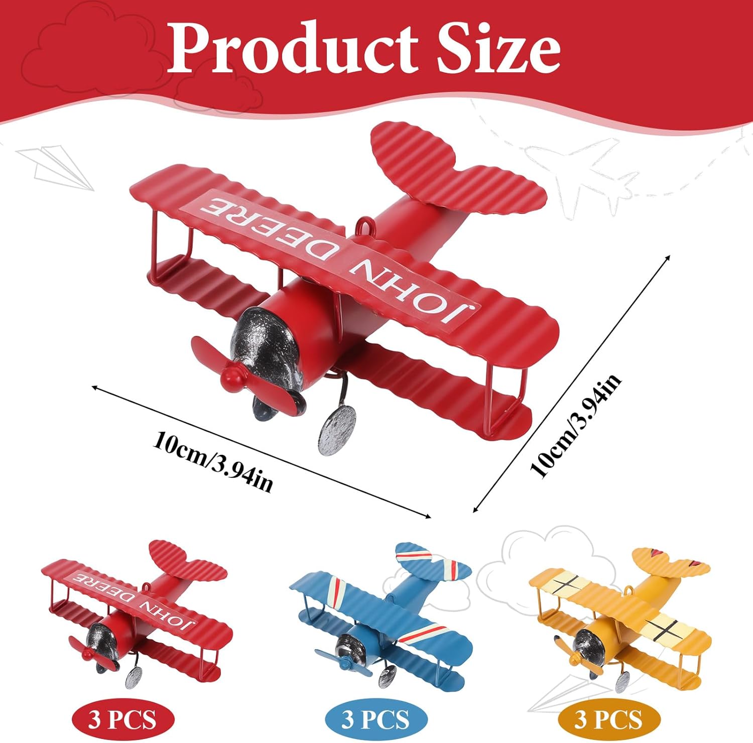 Vintage Metal Airplane Model R - đánh giá và giá Vintage Collectible Christmas Ornaments