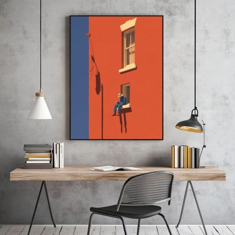 Vintage Minimalist Abstract Wa - đánh giá và giá Vintage Things Collection