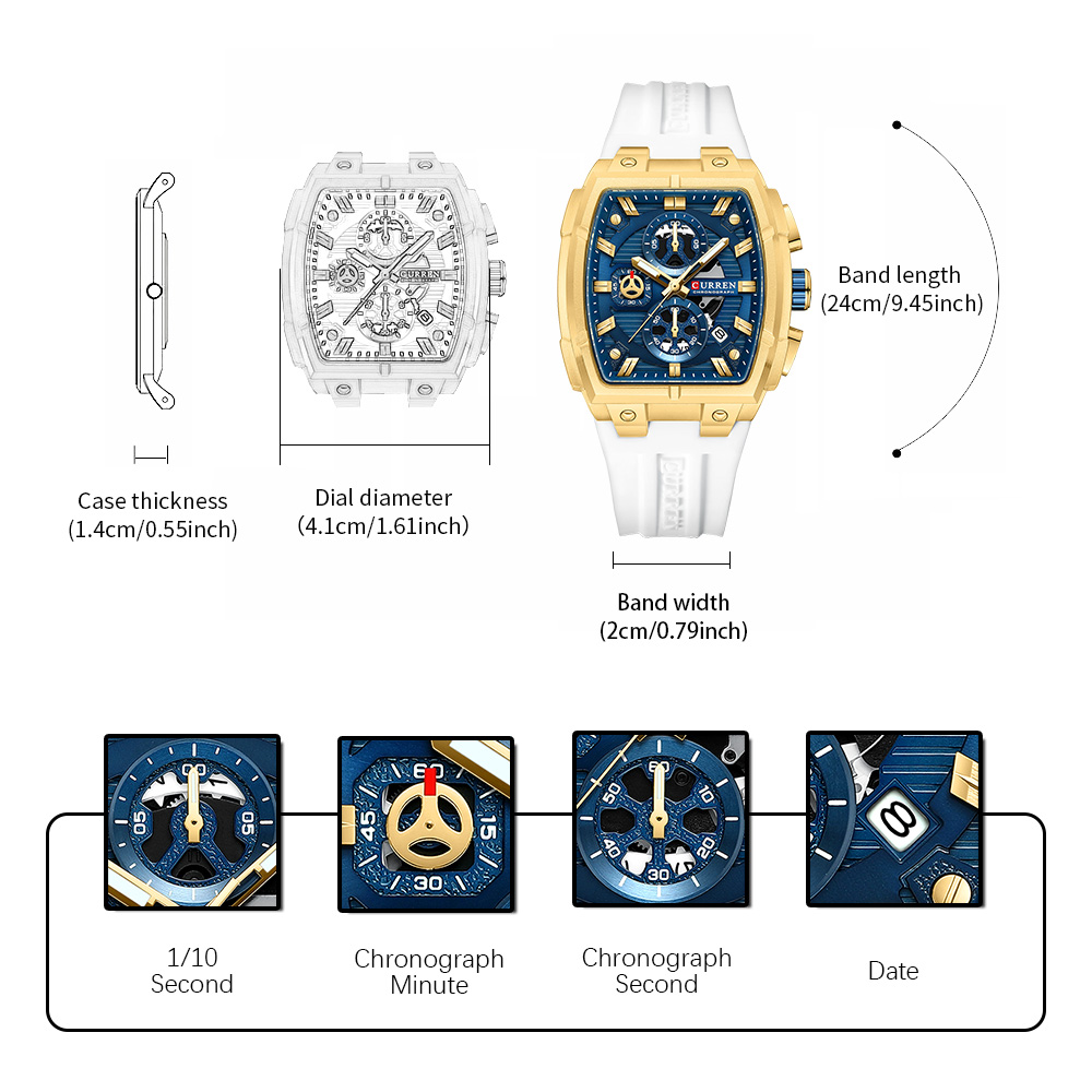 CURREN Luxury Vintage Watch fo - đánh giá và giá Vintage Collectible Watches