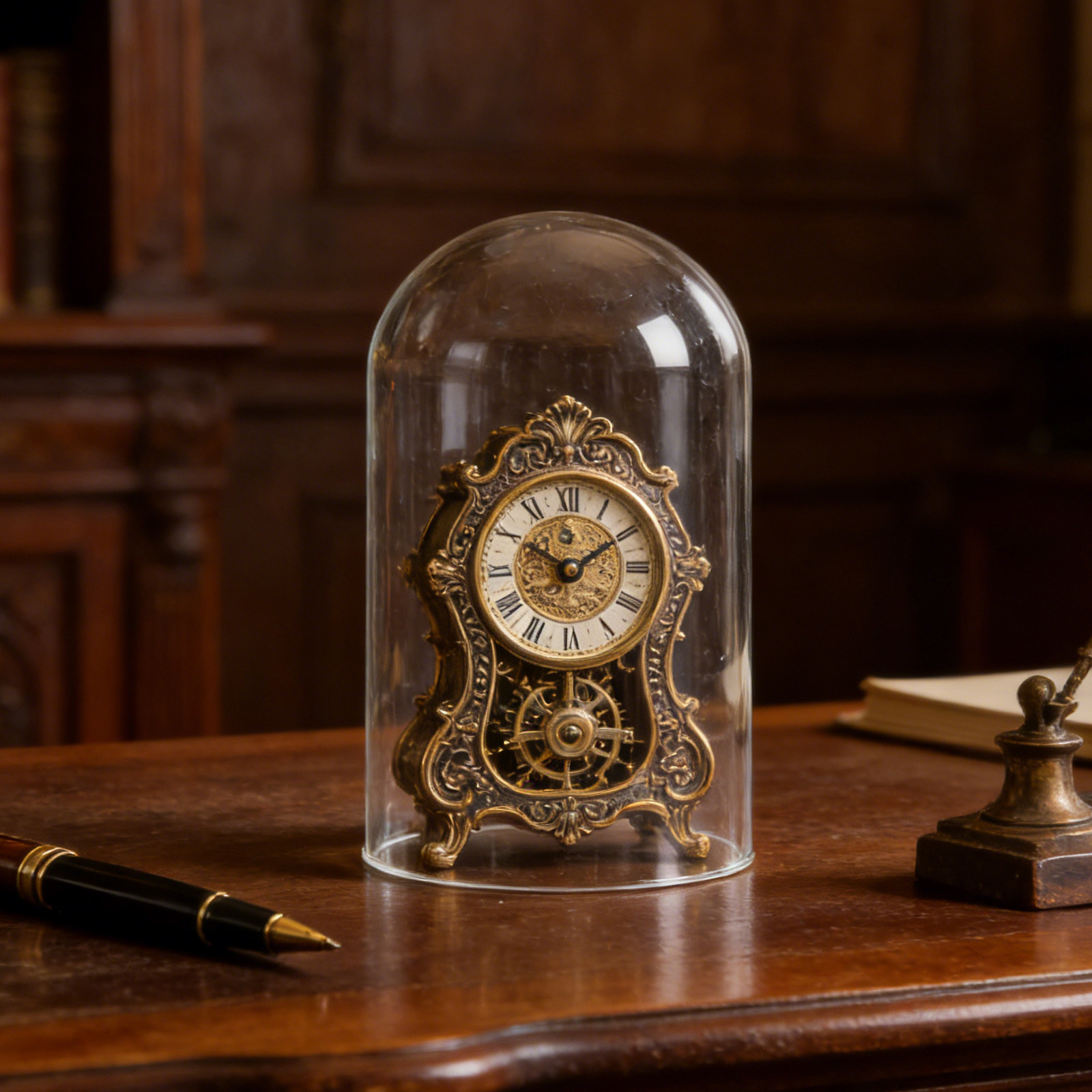 Mechanical Clock Glass Cover F - đánh giá và giá Vintage Collectible Bells