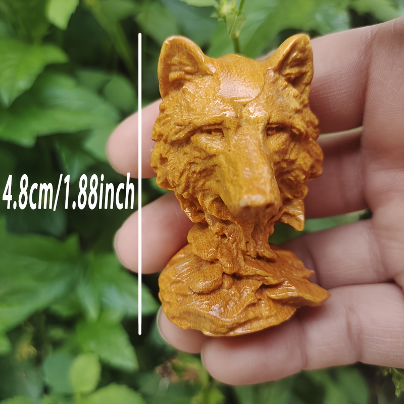 Vintage Wooden Wolf Head Sculp - đánh giá và giá Vintage Collectible Christmas Ornaments