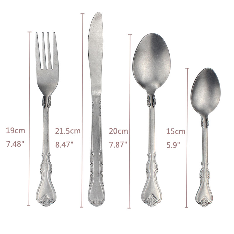 4 Cái/bộ Tay Vintage Dao Muỗng - đánh giá và giá Vintage Collectible Spoons