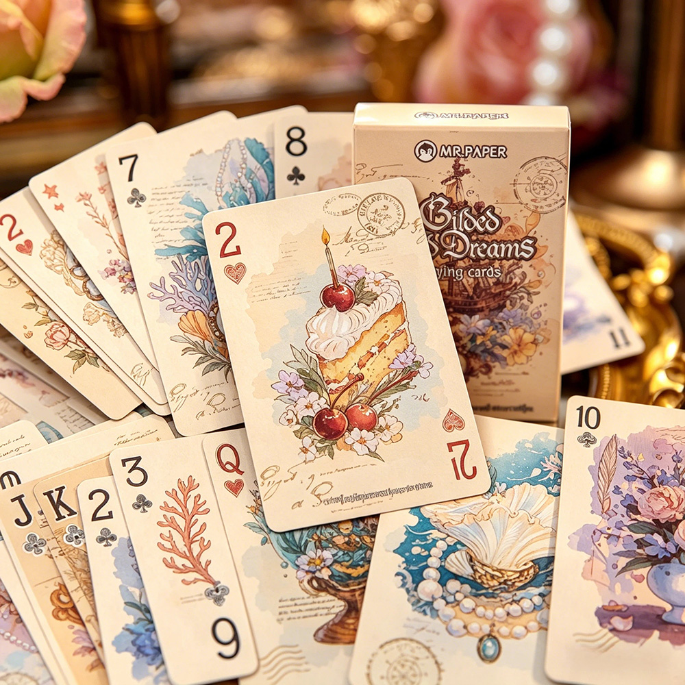 55pcs Vintage Aesthetic Playin - đánh giá và giá Vintage Collectible Playing Cards