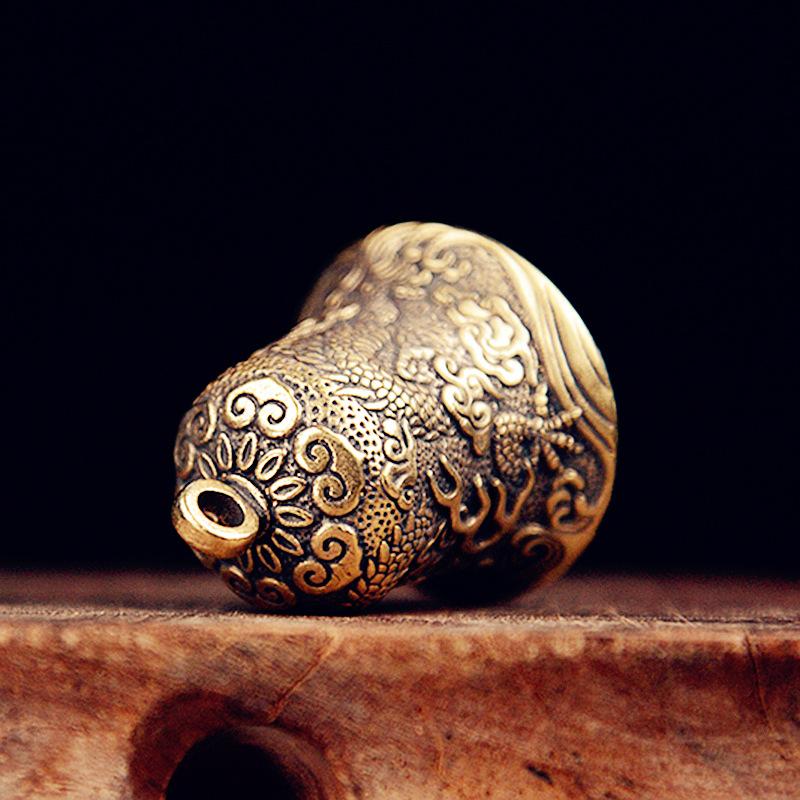 Vintage Brass Bell Carved Drag - đánh giá và giá Vintage Collectible Bells