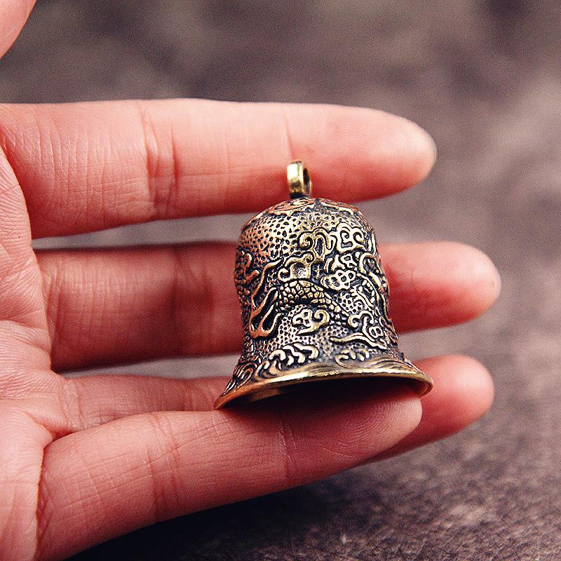 Vintage Brass Bell Carved Drag - đánh giá và giá Vintage Collectible Bells