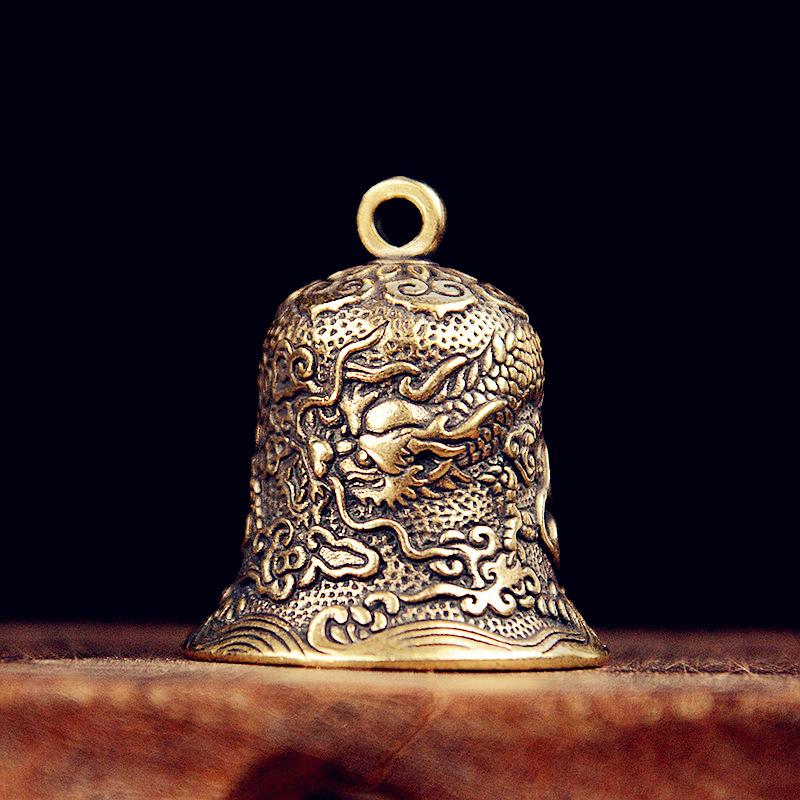 Vintage Brass Bell Carved Drag - đánh giá và giá Vintage Collectible Bells