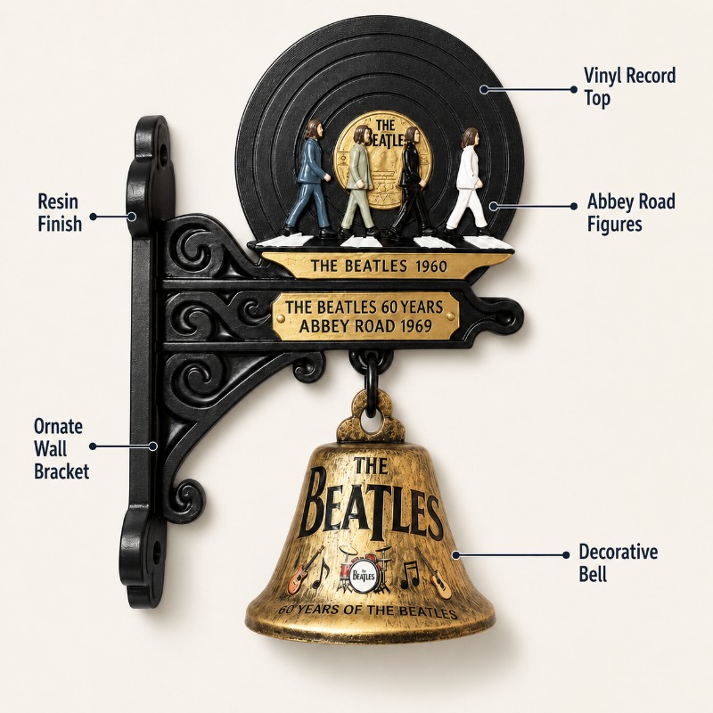 The Beatles Abbey Road Wall Ha - đánh giá và giá Vintage Collectible Bells
