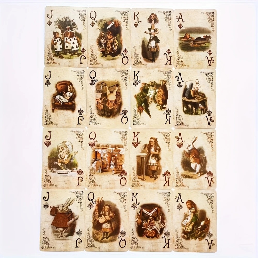 1Set/2Set Alice Vintage Paper  - đánh giá và giá Vintage Collectible Playing Cards