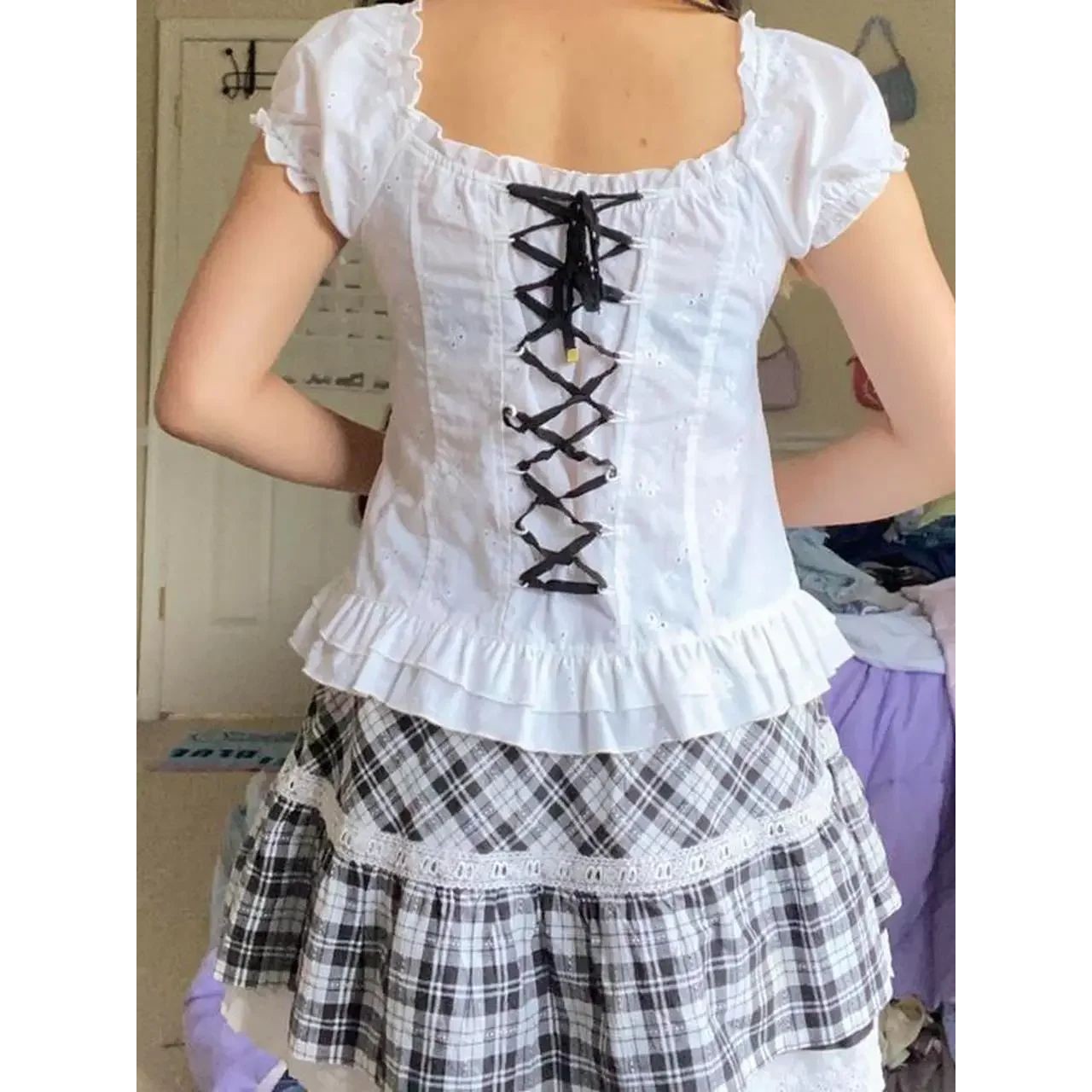 Kawaii Corset Ops 2000s Women' - đánh giá và giá Collectible Vintage T Shirts