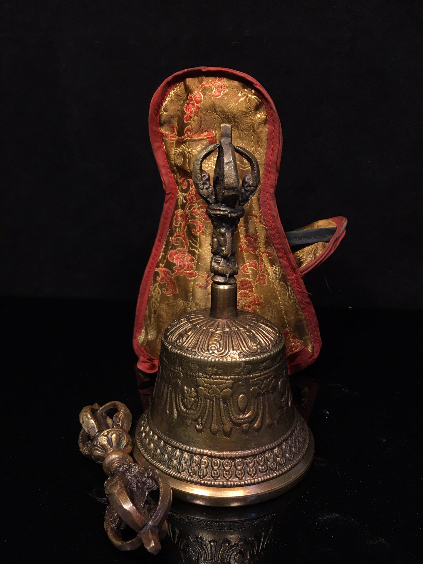 Vintage Pure Brass Vajra Bell  - đánh giá và giá Vintage Collectible Bells