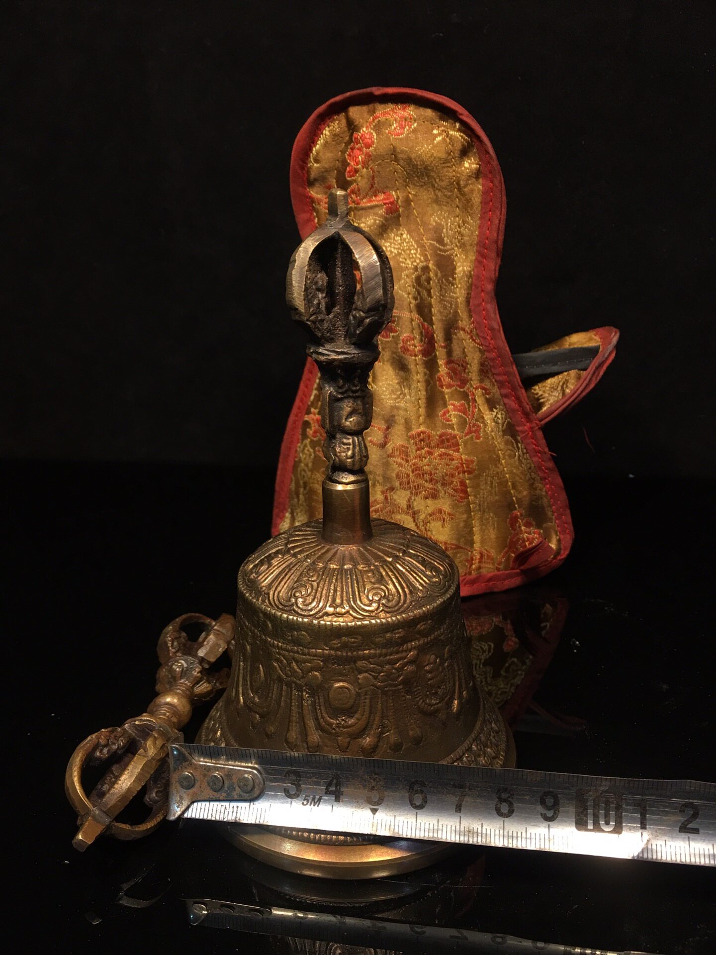 Vintage Pure Brass Vajra Bell  - đánh giá và giá Vintage Collectible Bells