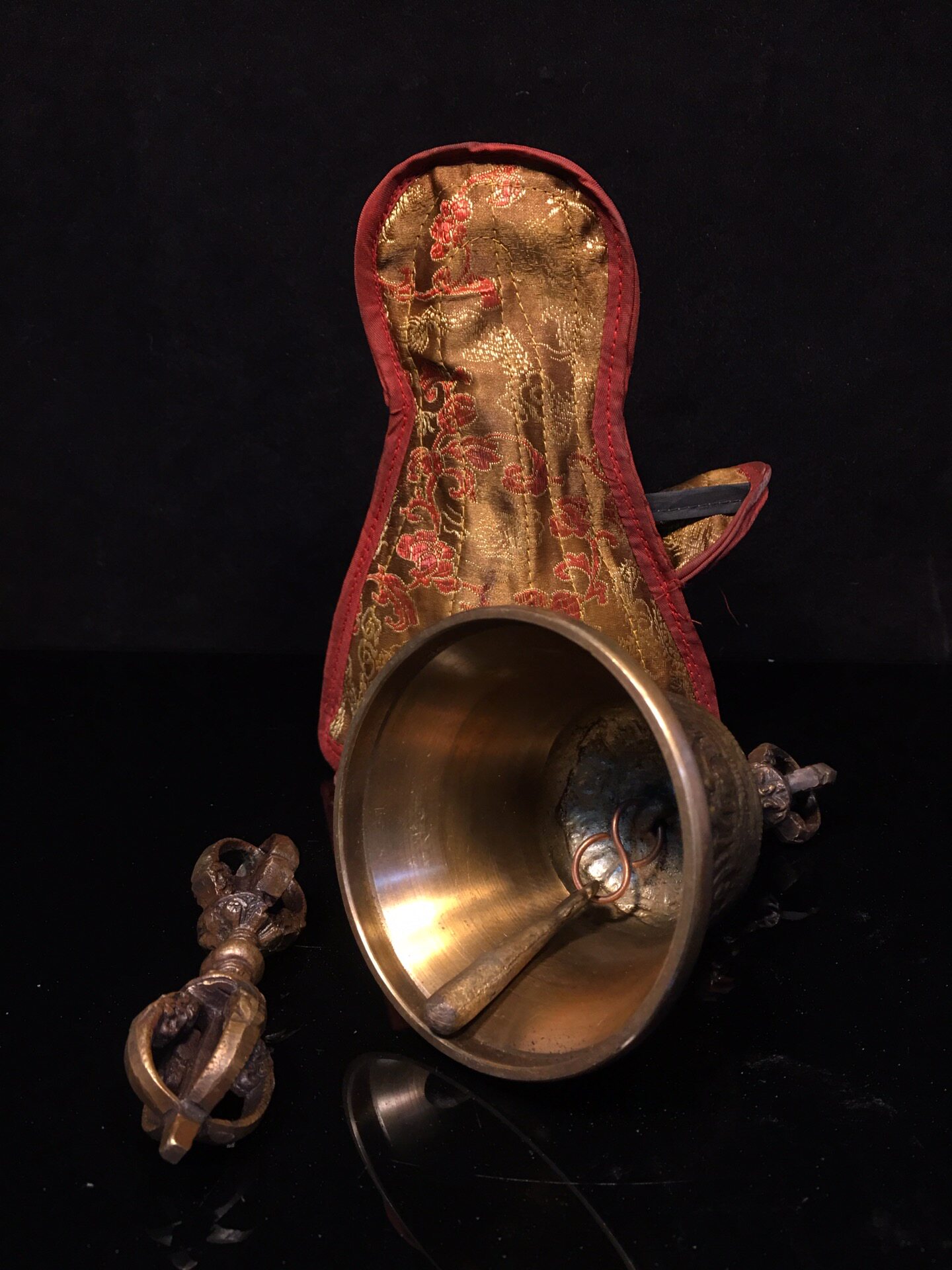 Vintage Pure Brass Vajra Bell  - đánh giá và giá Vintage Collectible Bells