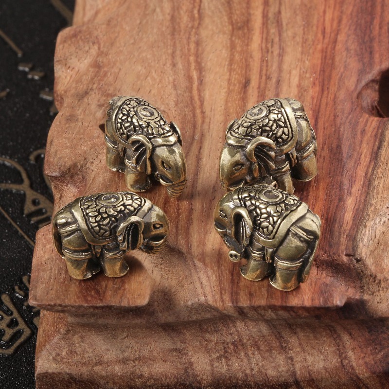 1 PC Cute Elephant Solid Brass - đánh giá và giá Vintage Collectible Christmas Ornaments