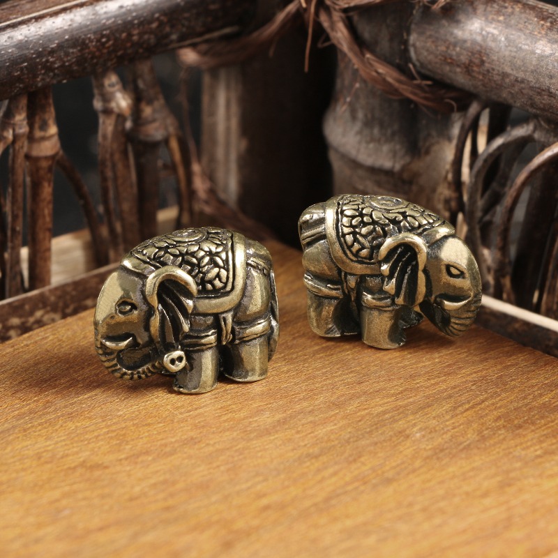 1 PC Cute Elephant Solid Brass - đánh giá và giá Vintage Collectible Christmas Ornaments