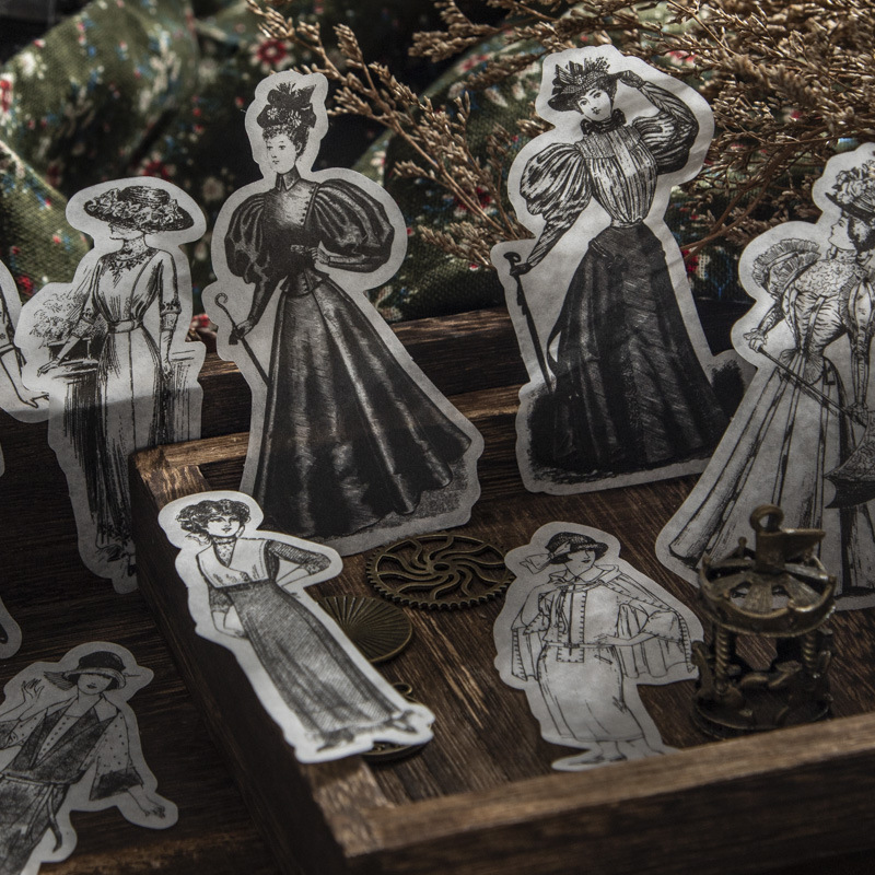 1pack/100pcs Vintage Black Whi - đánh giá và giá Vintage Things Collection
