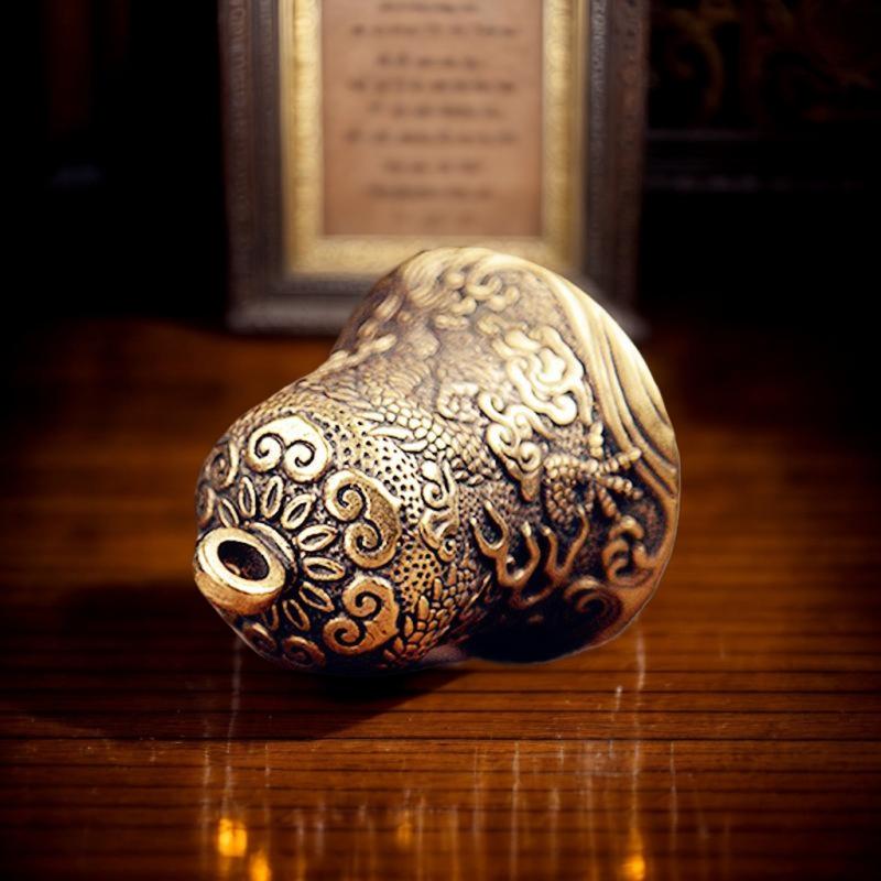 Vintage Brass Bell Carved Drag - đánh giá và giá Vintage Collectible Bells