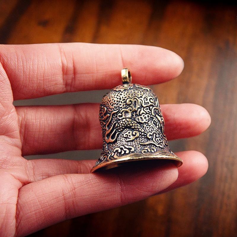 Vintage Brass Bell Carved Drag - đánh giá và giá Vintage Collectible Bells