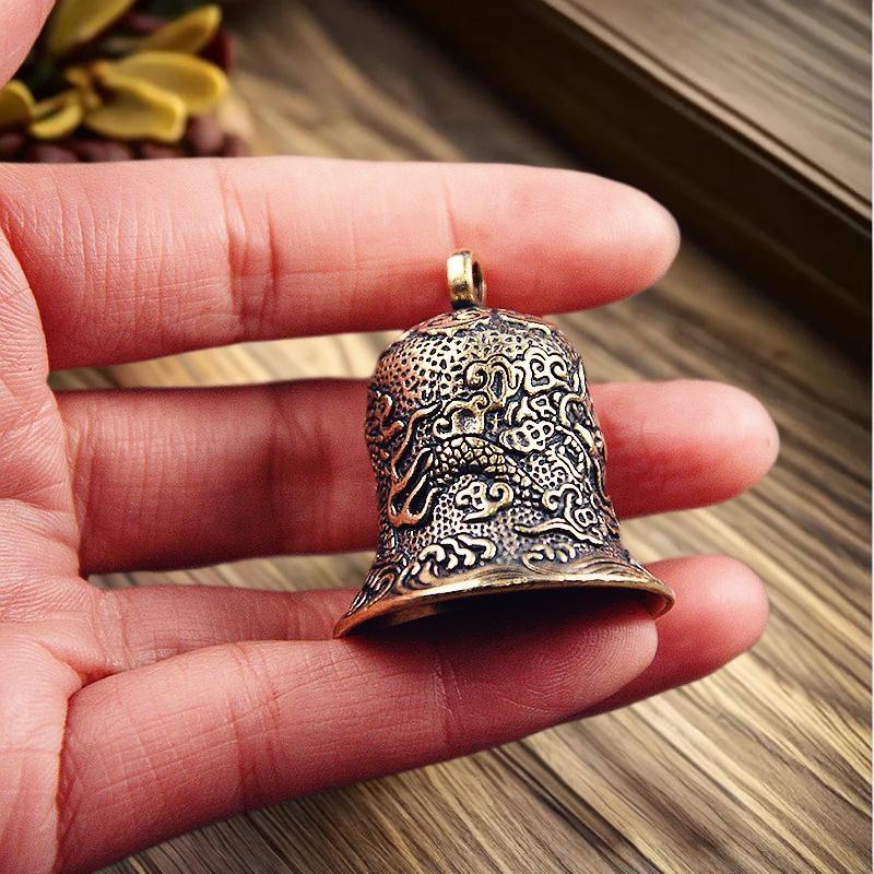 Vintage Brass Bell Carved Drag - đánh giá và giá Vintage Collectible Bells